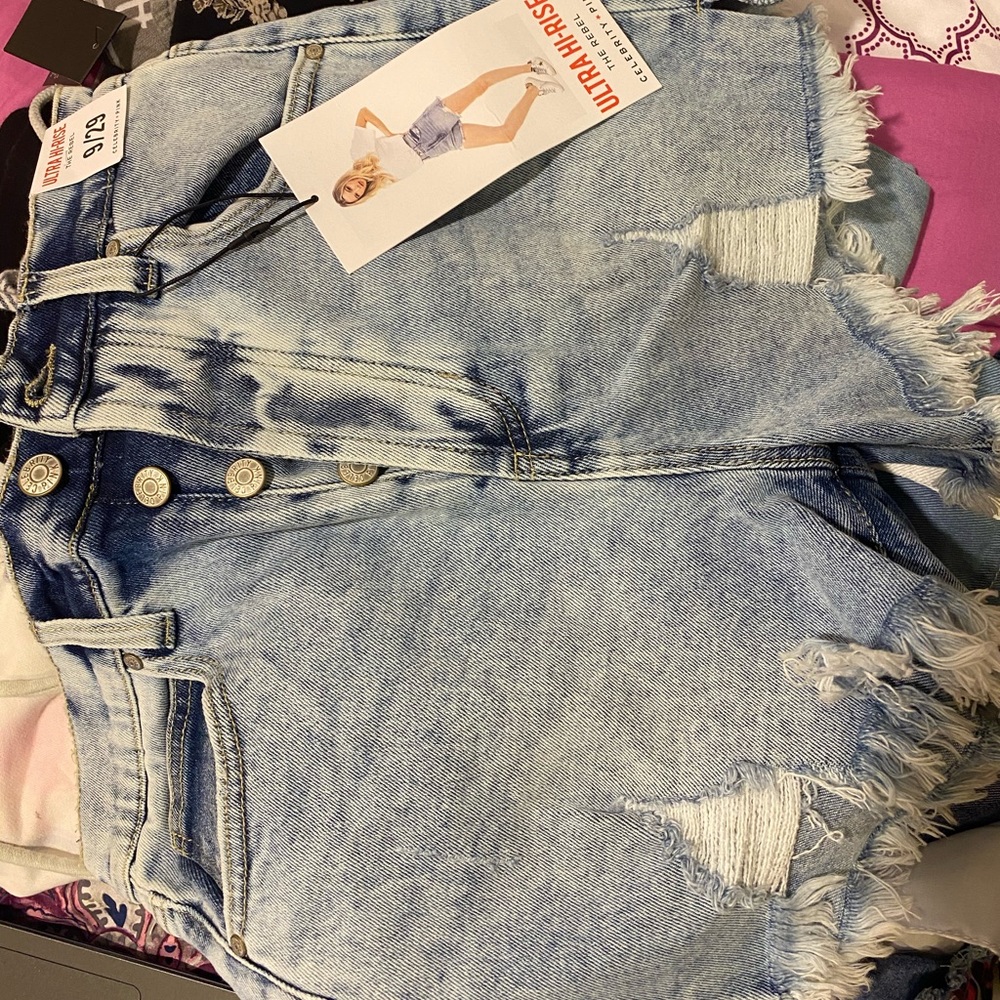 High rise shorts